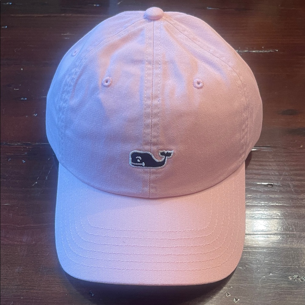 Womens Vineyard Vines Pink Whale Logo Cap
